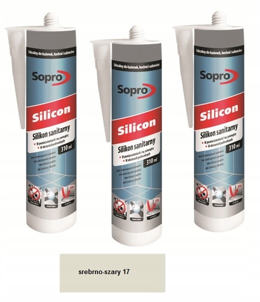SOPRO SILIKON SANITARNY 310 ML SREBRNO-SZARY 17 EAN (GTIN) 4005734036710