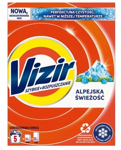 Levně Prášek Na Praní Vizir Alpine Fresh 5,5 Kg