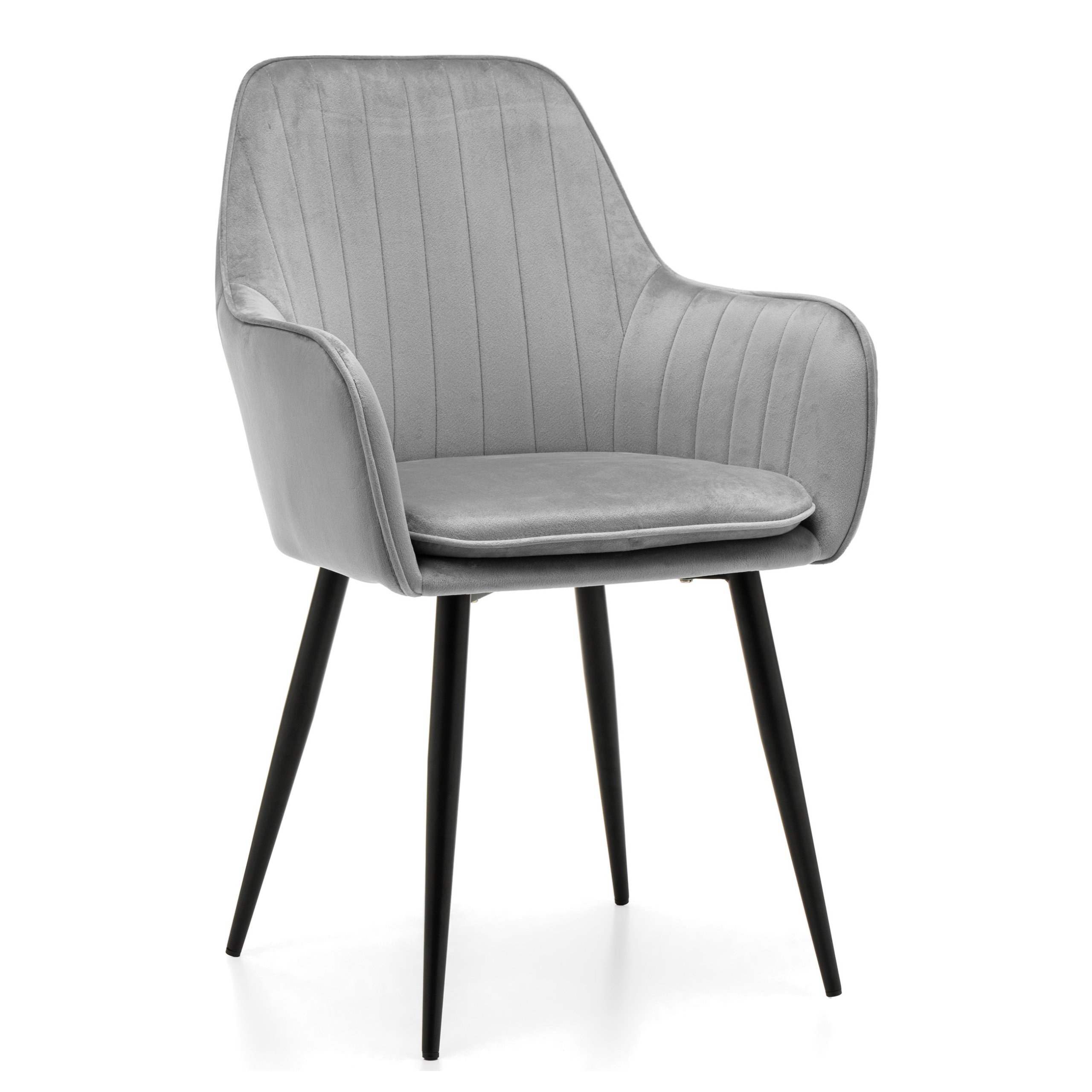 Čalouněná Židle Prošívaná S Polštářem Velurová Do Obývacího Pokoje Jídelny Emilia