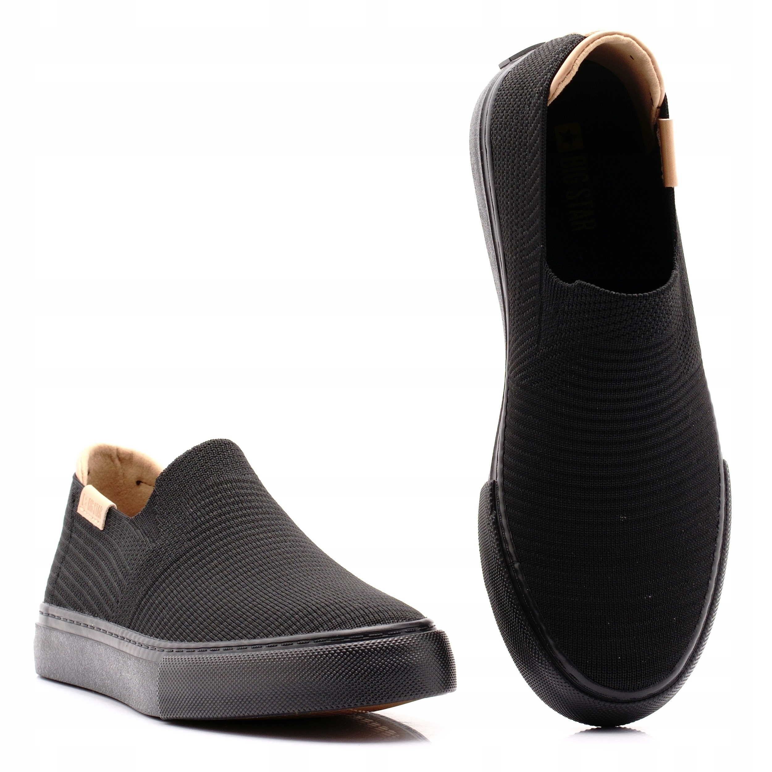 Big Star Trampki Tenisówki Damskie Siatkowe Wsuwane Czarne 274716 38