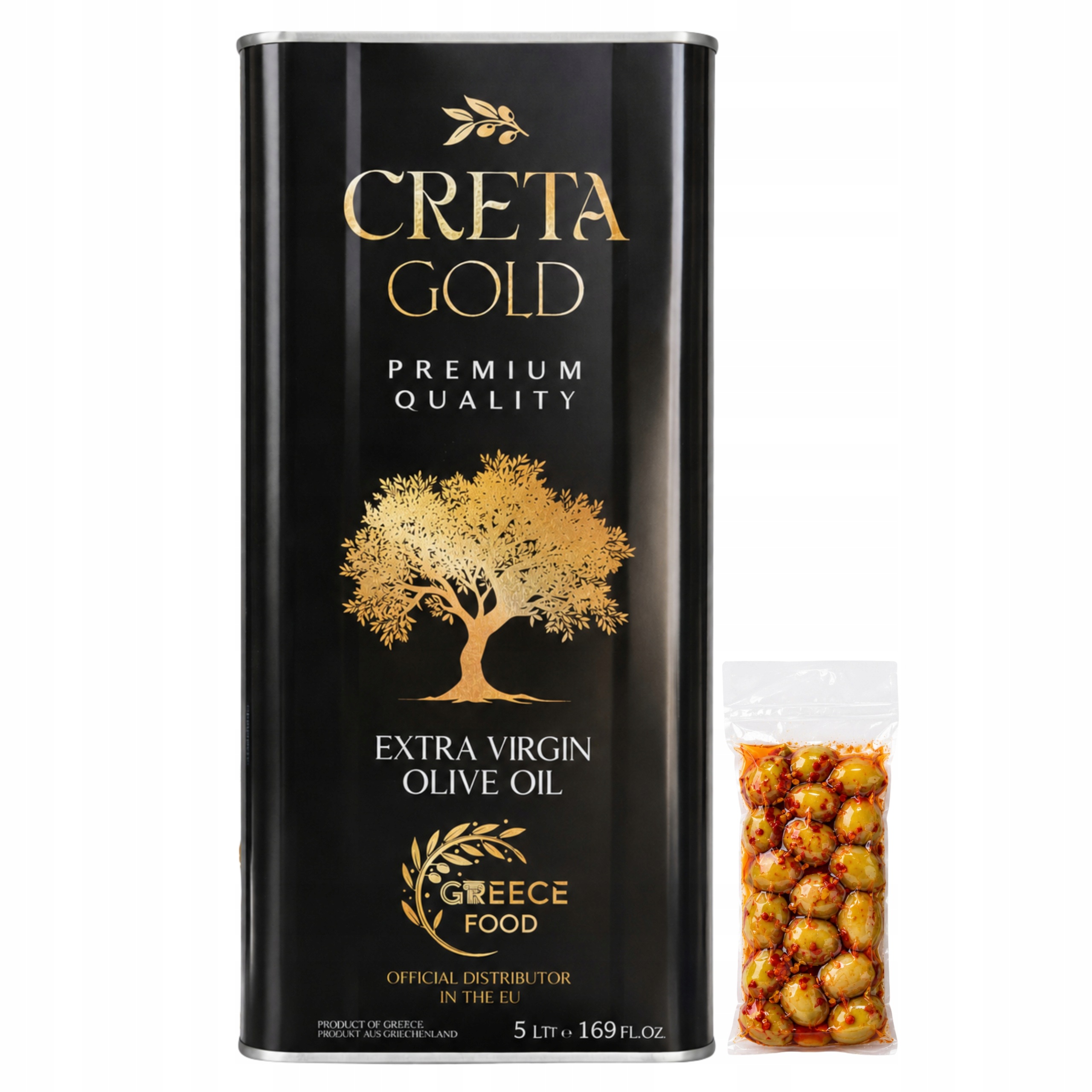Extra panenský řecký olivový olej 5 l Creta Gold lisovaný za studena 0,41%