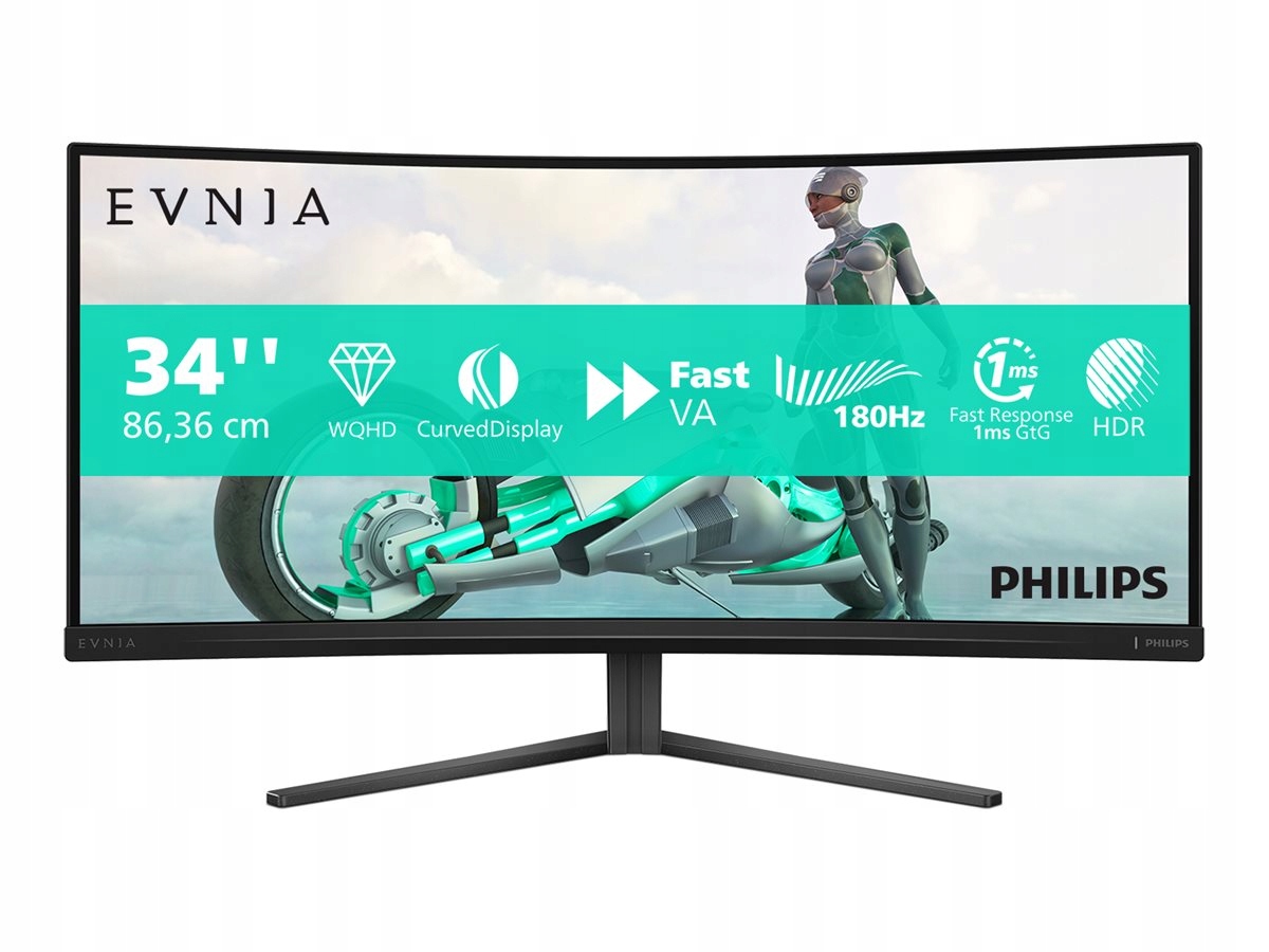 Philips 34M2C3500L/00 34 " Va 21:9 180 Hz 1 ms 3440 x 1440 pixelů