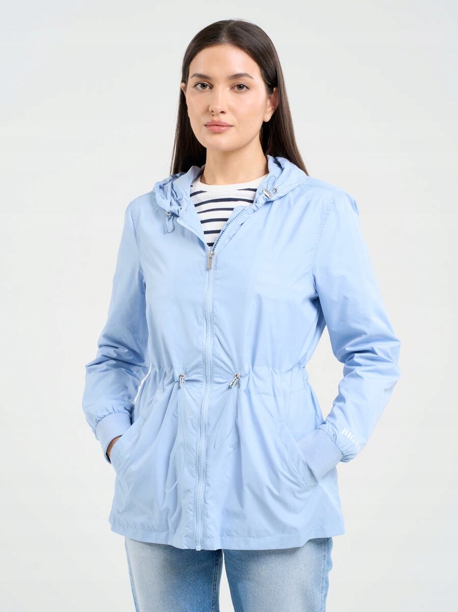 Big Star Dámská Bunda S Regulací V Pase Modrá Mira 400 S