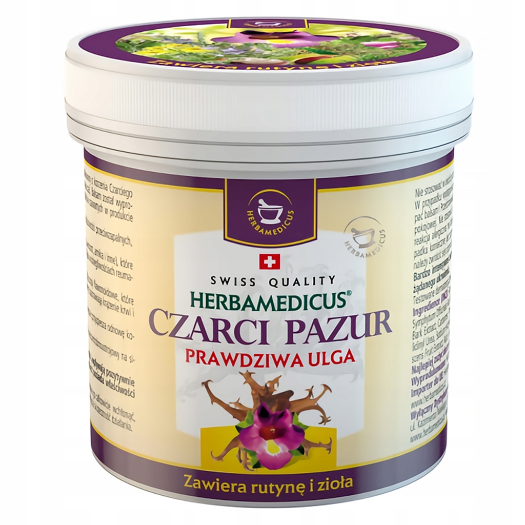

Czarci Pazur Balsam z rutyną Herbamedicus 250 ml
