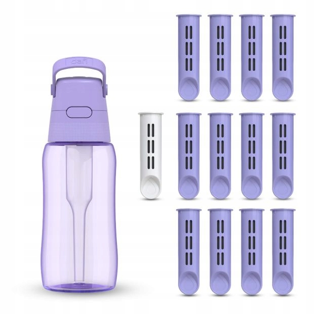 láhev na vodu 0,5 l Dafi Solid Levandulová, barvená, 13 filtrů