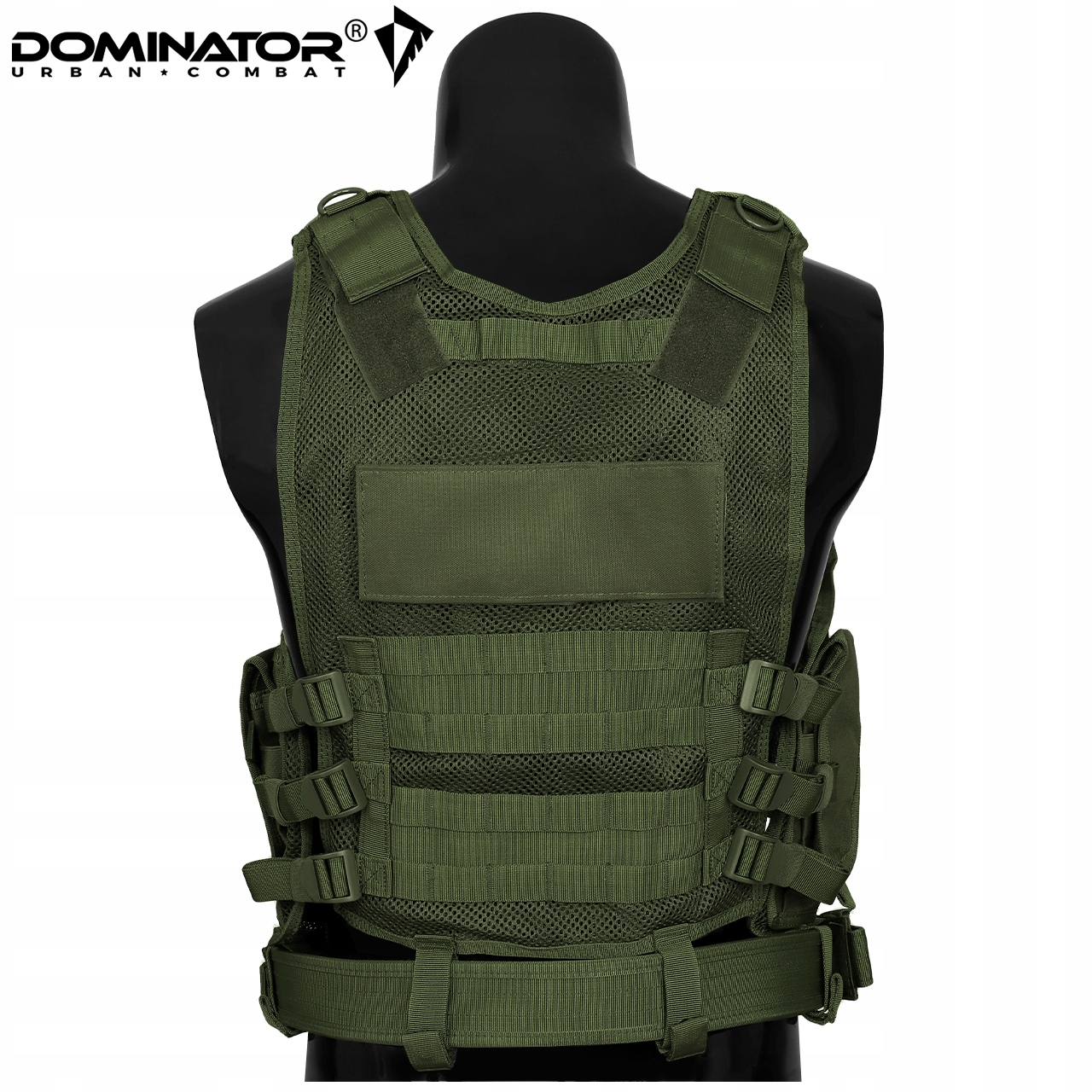 ВІЙСЬКОВИЙ ТАКТИЧНИЙ ЖИЛЕТ З ПІДСУМКАМИ DOMINATOR HUSSAR GREEN OLIVE