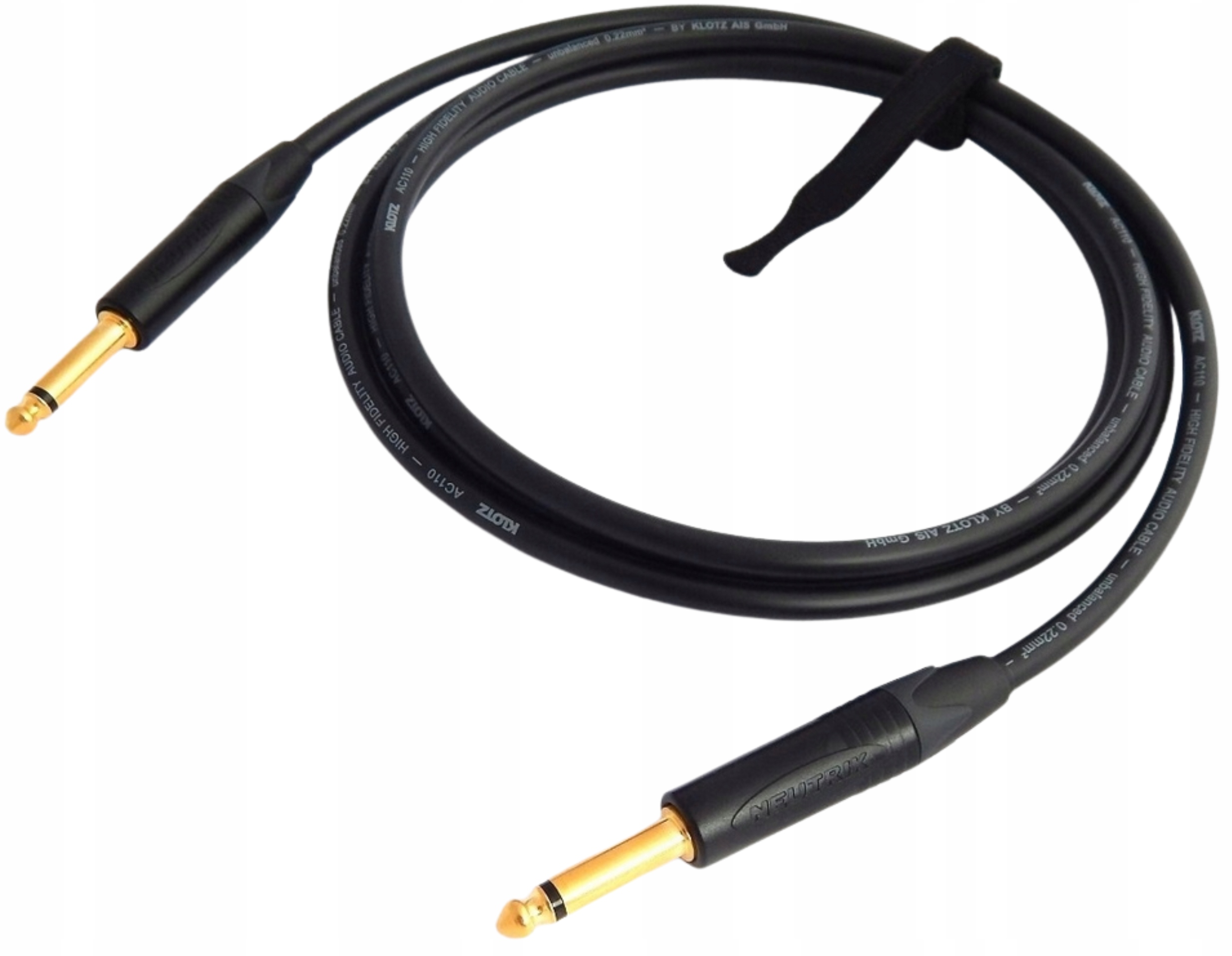 Klotz AC110 Kytarový Instrumentální Kabel Mono Jack 6,3 mm 5 m