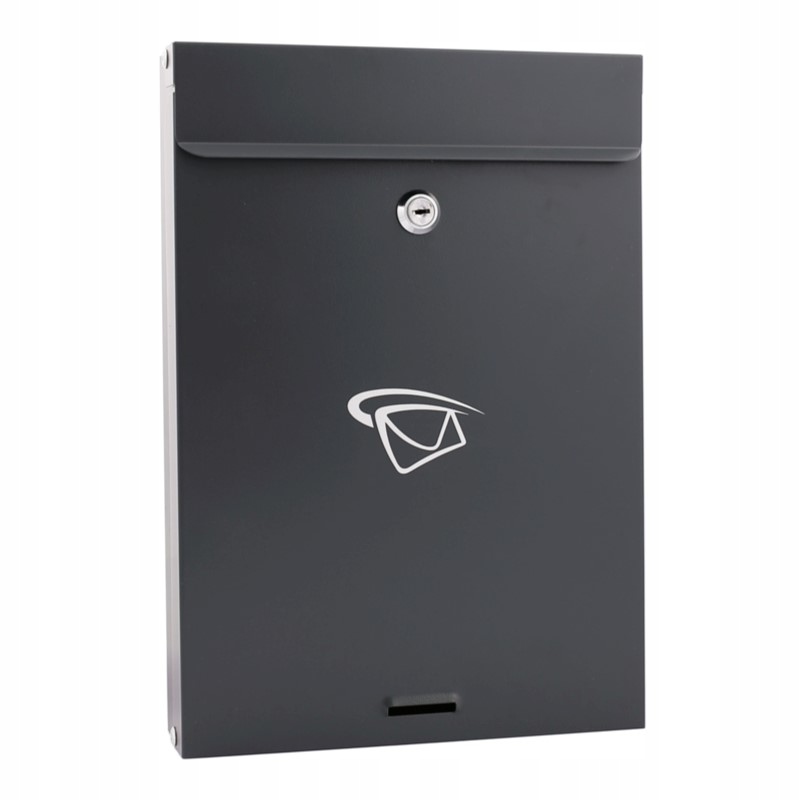 Aqbau kompaktní poštovní schránka na dopisy grafitová C4 ocelová