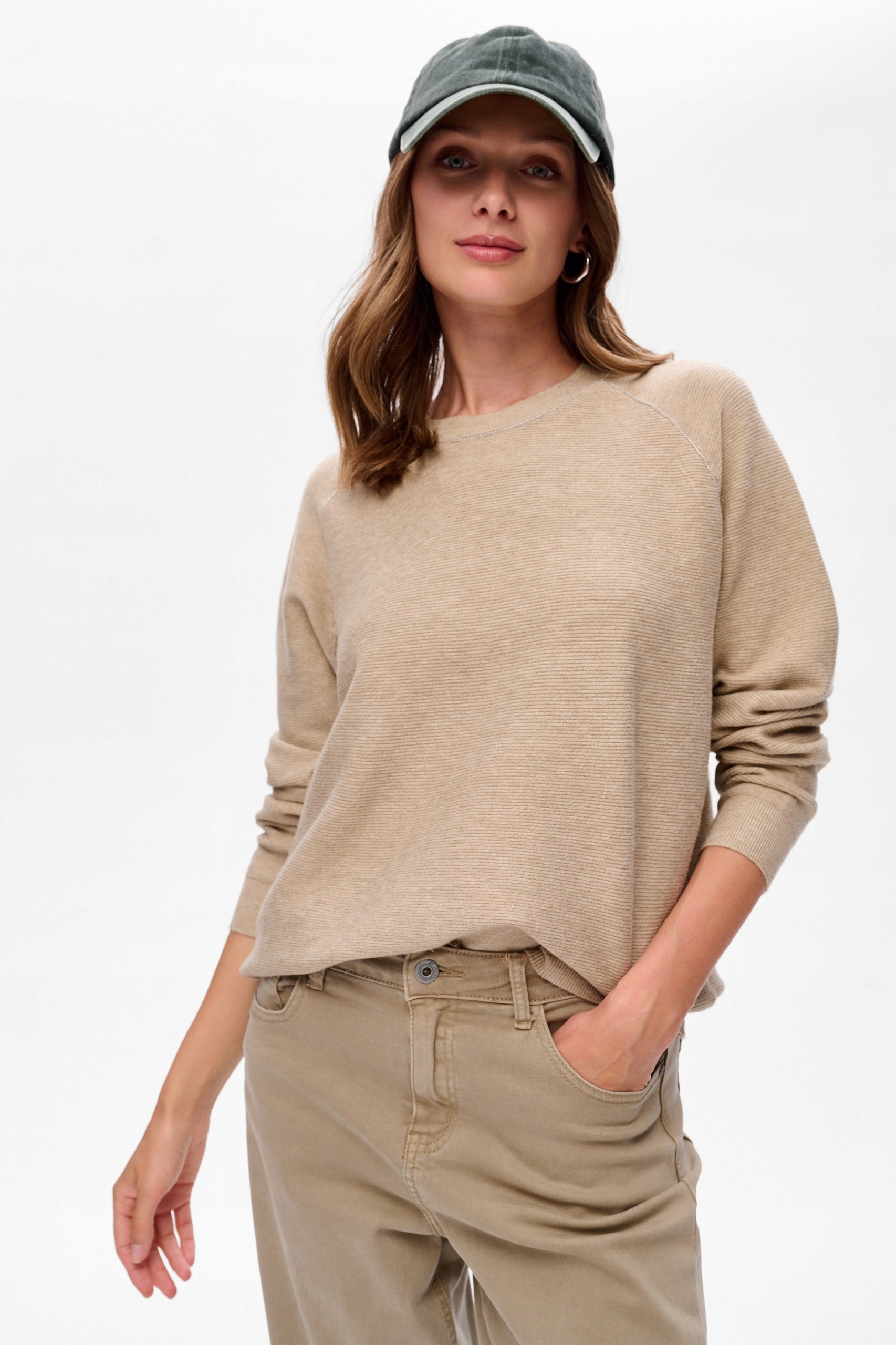 Dámský zelený svetr Ff 01020 blue shadow vel. 36/38