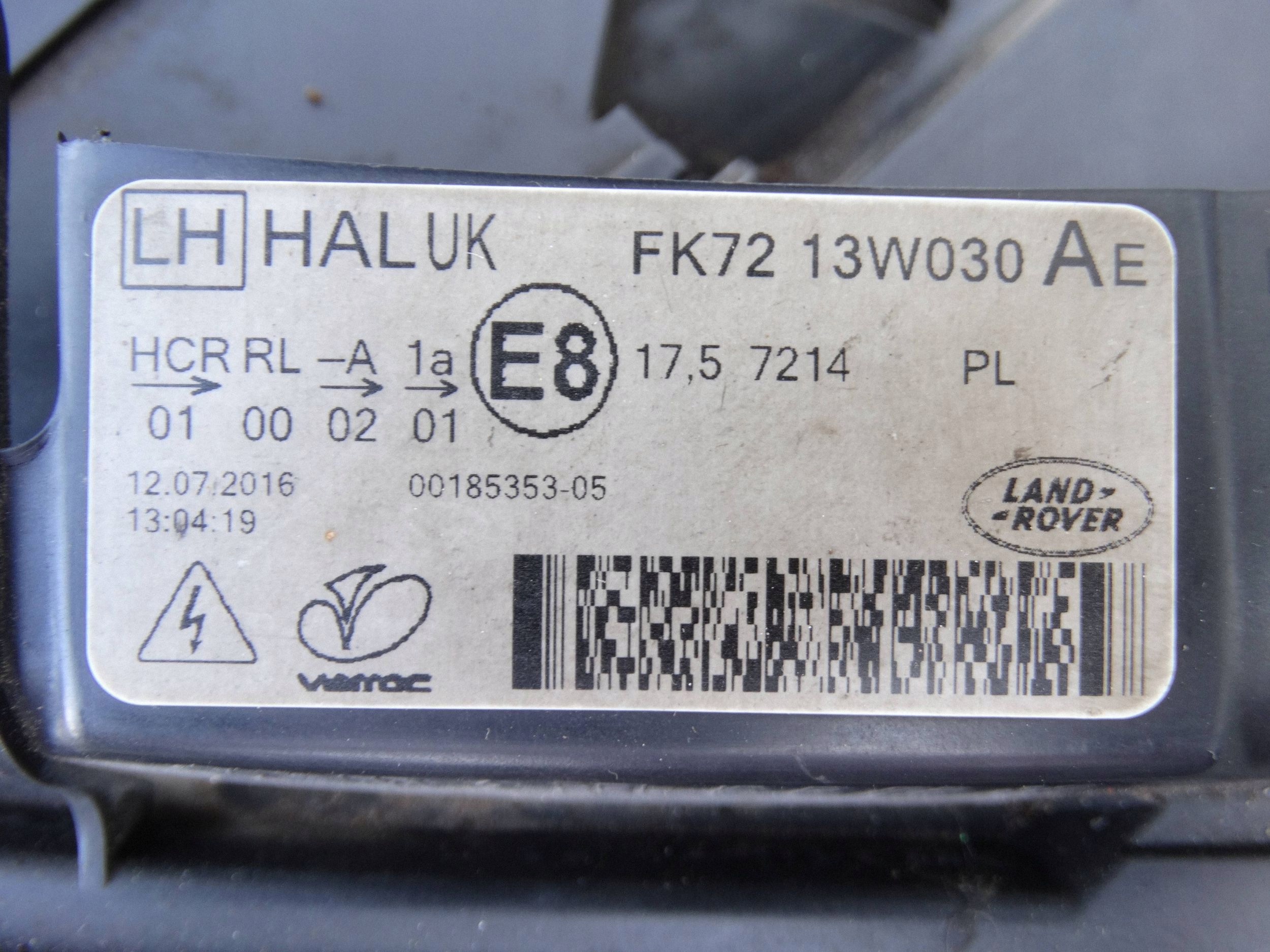 Reflektor front side left Land Rover Discovery Sport L550 FK7213W030AE