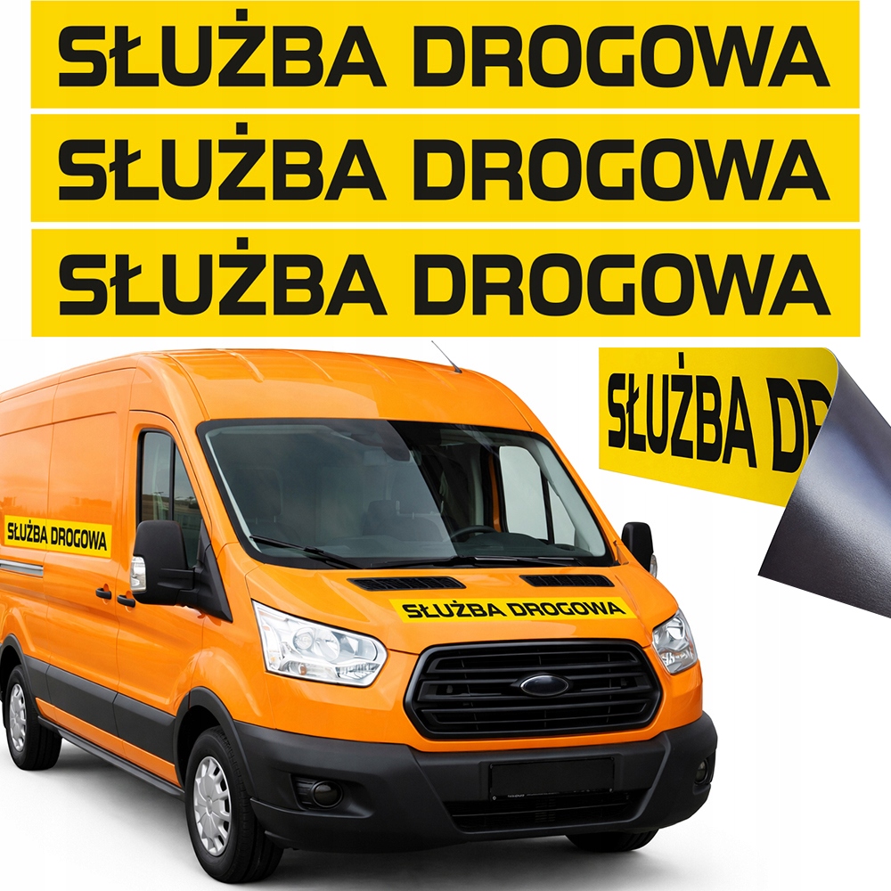 Samolepky Magnet Magnetické na auto Silniční Služba 3 x 140 Cm