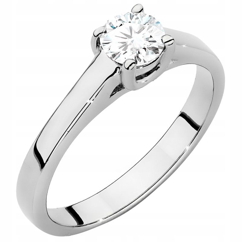 Zlatý Prstýnek pr. 585 s Briliantem 0,40 ct 14k