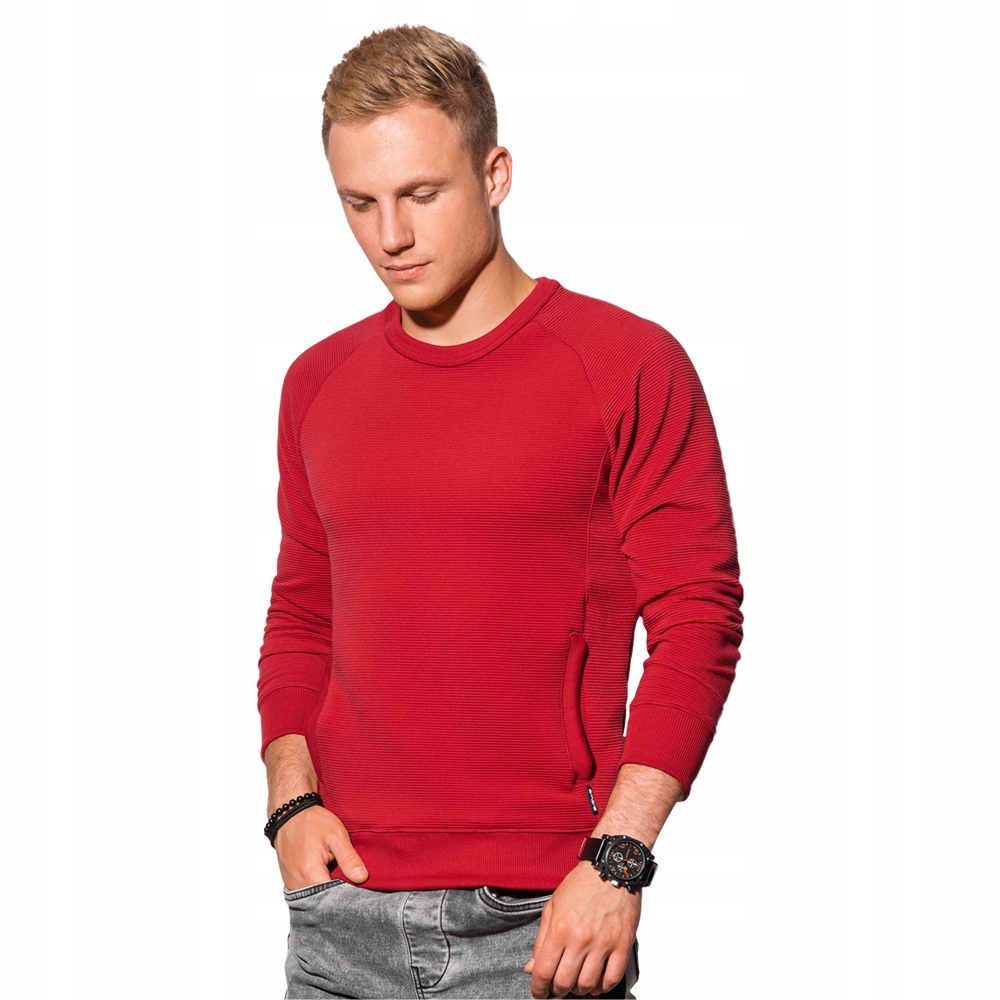 

Bluza męska basic kieszenie B1156 czerwona XL
