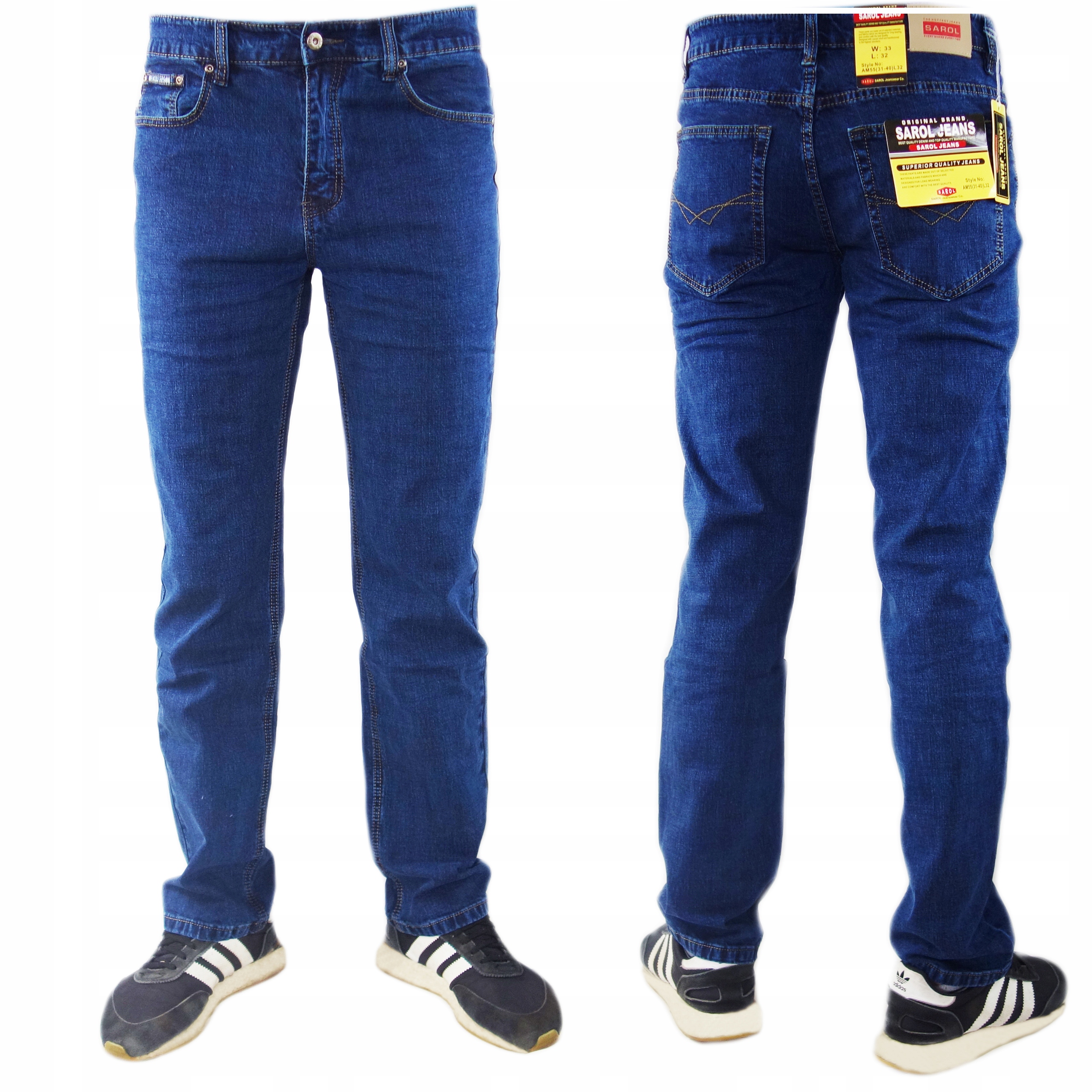 

Spodnie Jeansy Męskie Prosta Nogawka