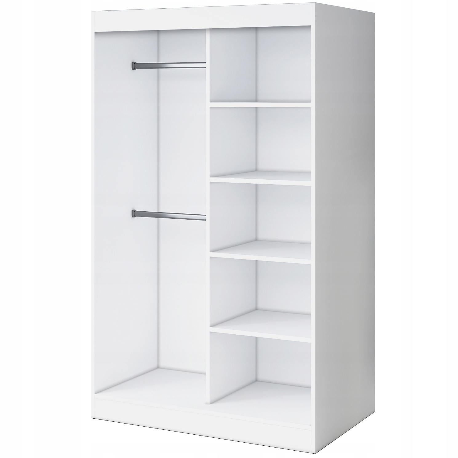 Korpus szafy 120 Regał BIAŁY MAT - RÓŻNE UKŁADY