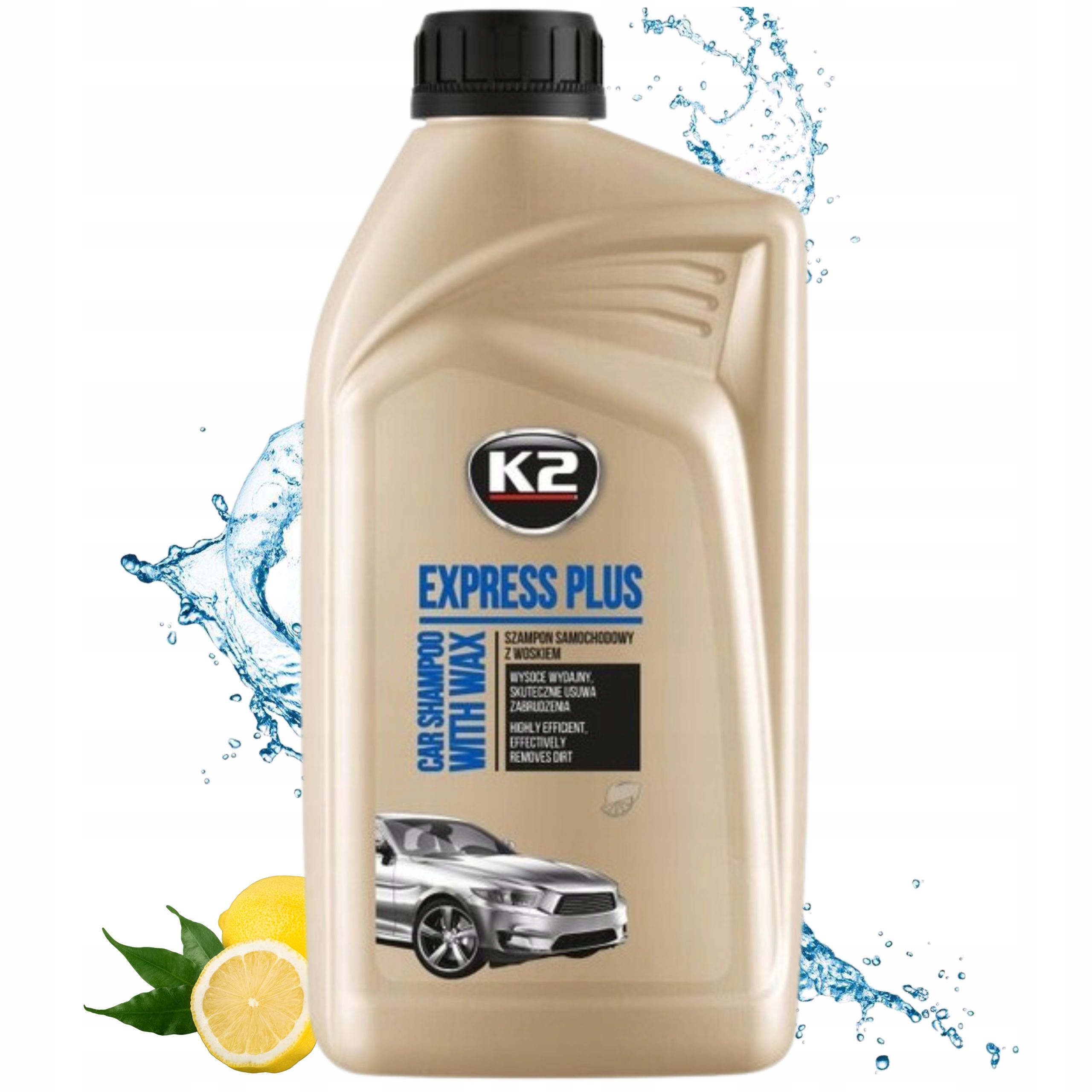 K2 Express Plus 1L SZAMPON DO MYCIA AUTA Z WOSKIEM