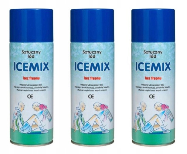 

Ice MIX Sztuczny Lód W Sprayu 400ml Trójpak 3szt