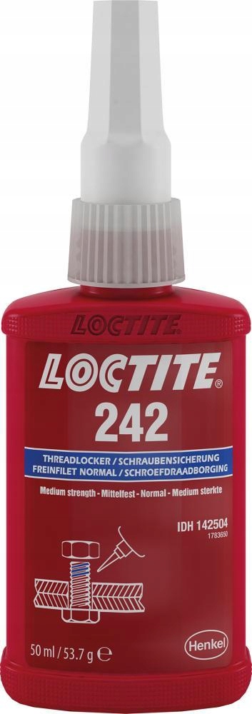 Zabezpečení závitových spojů Loctite 242, láhev 50 ml Henkel