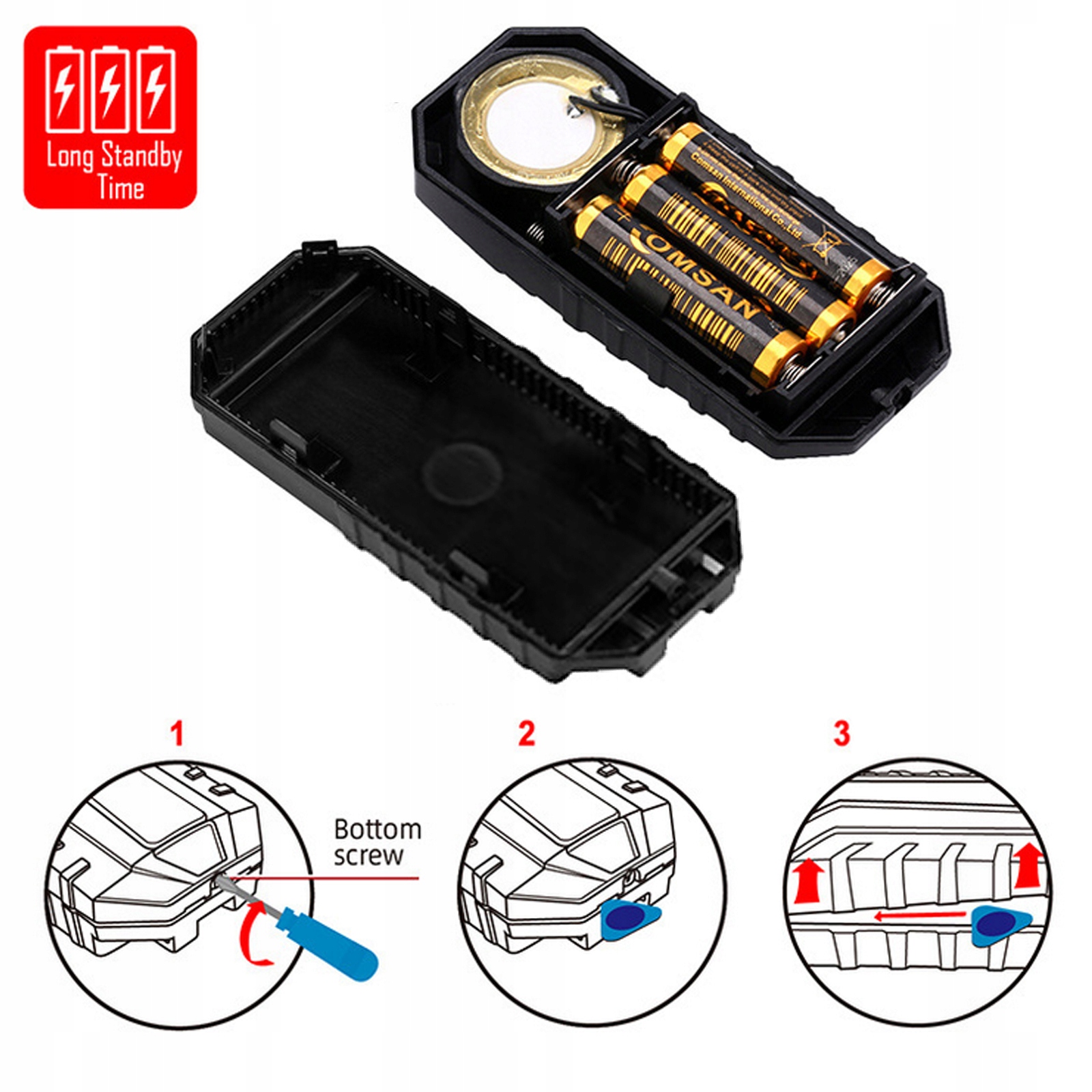 Alarm Rowerowy Pilot do Roweru Quada (z bateriami) Kod producenta PLSF03684