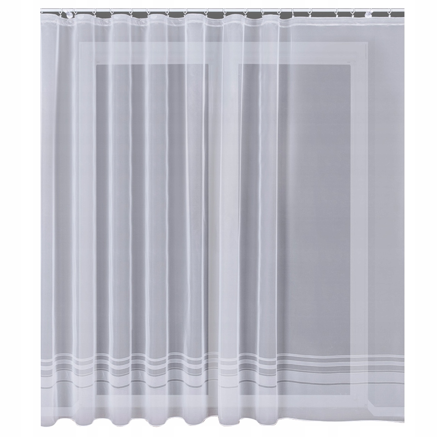 

Firana do Salonu z Ołowianką Biała Oksibil 700x160