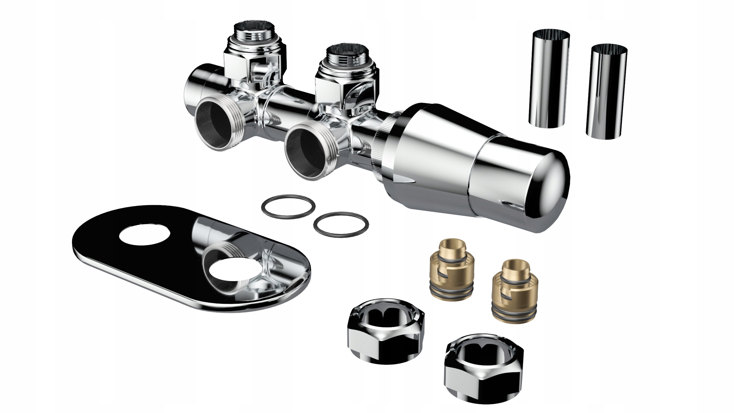 Termostatický ventil Twins All In One chrom