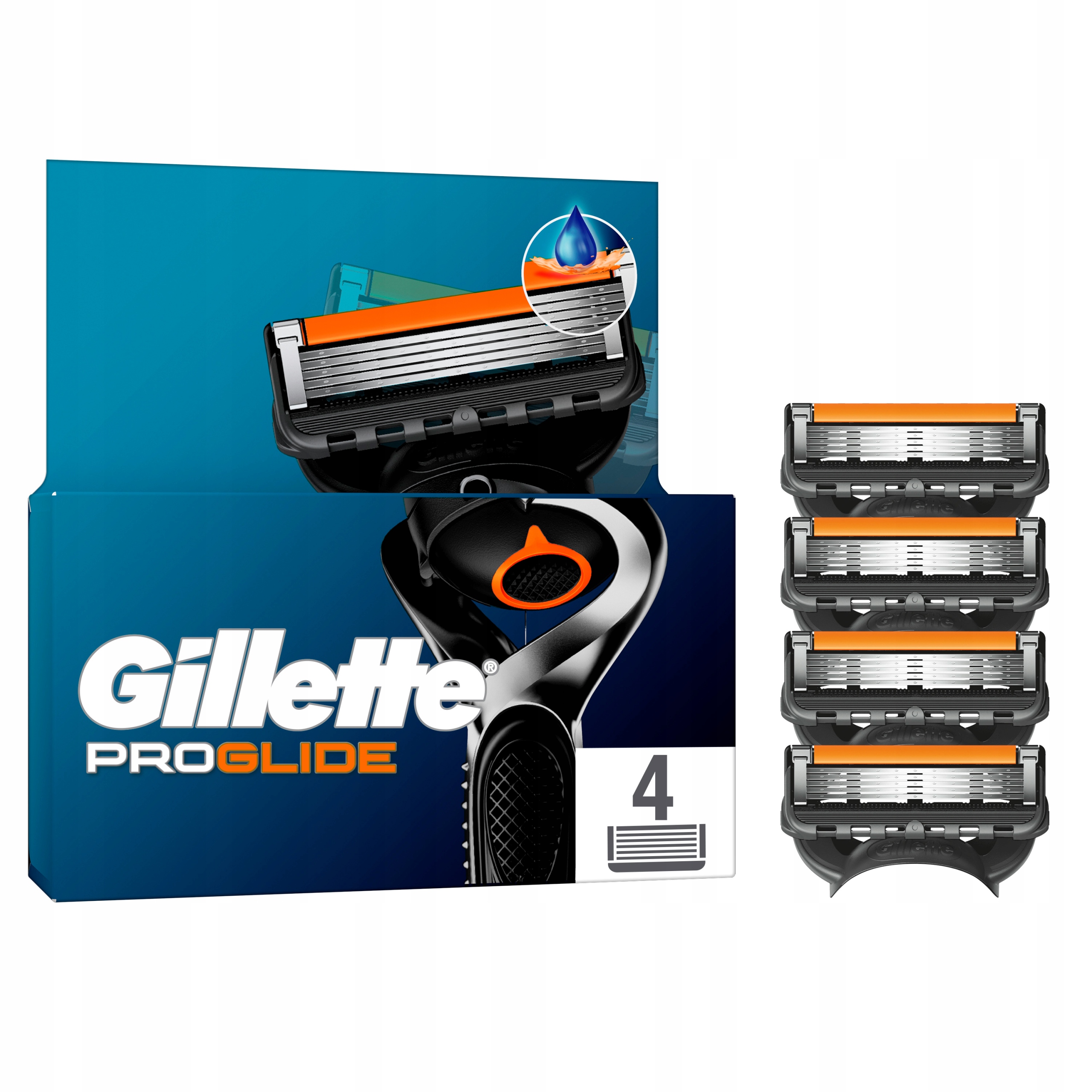 Gillette ProGlide Ostrza wymienne do maszynki do golenia 4 szt Oryginalne