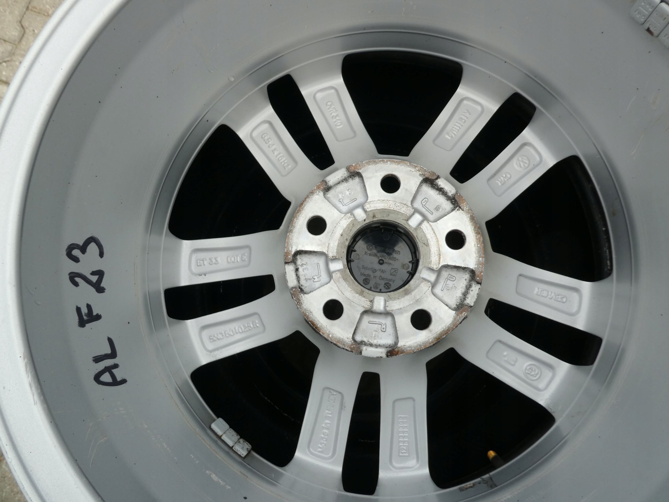 4X discs aluminium disc 5N0601025R VW 5X112