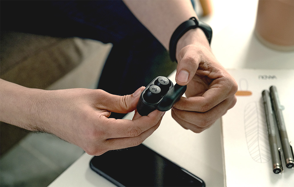 SŁUCHAWKI BEZPRZEWODOWE DOKANAŁOWE BT EDIFIER X3 Mikrofon tak