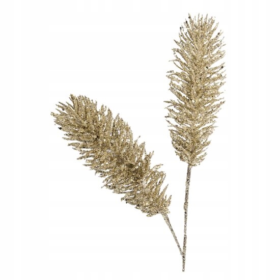 

Złociste Liście Paroci Na Choinkę Stroik Brokat 44