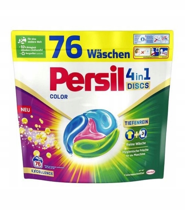 Persil kapsułki do prania kolorów 76 sztuk z Niemiec
