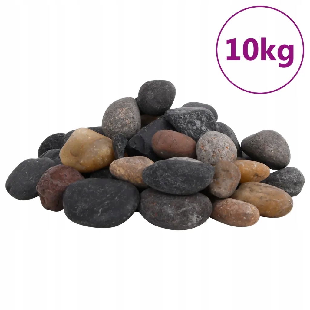 Levně Leštěné oblázky 10 kg mix barev 5–8 cm