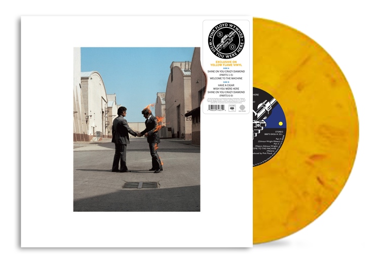 Pink Floyd Wish You Were Here Lp Winyl (50th Anniversary) (Yellow Flame)