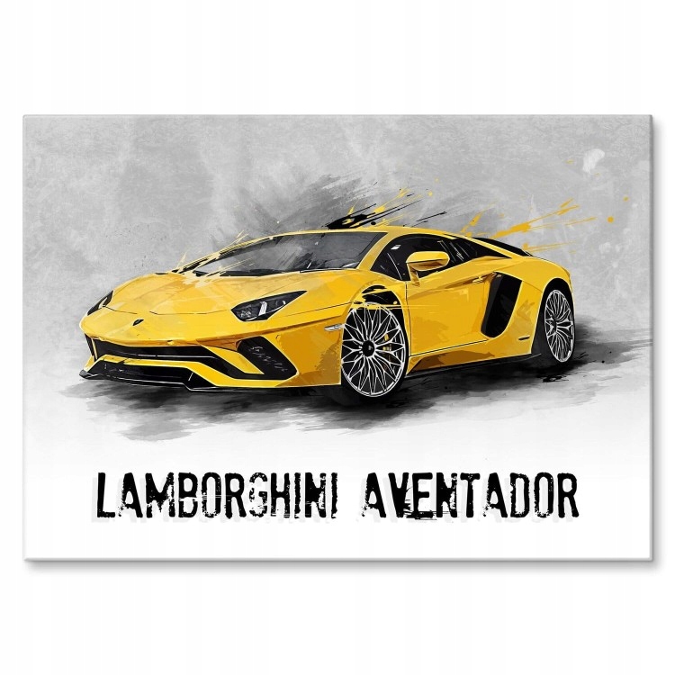Velký plechový plakát , dárek do garáže a dílny Lamborghini