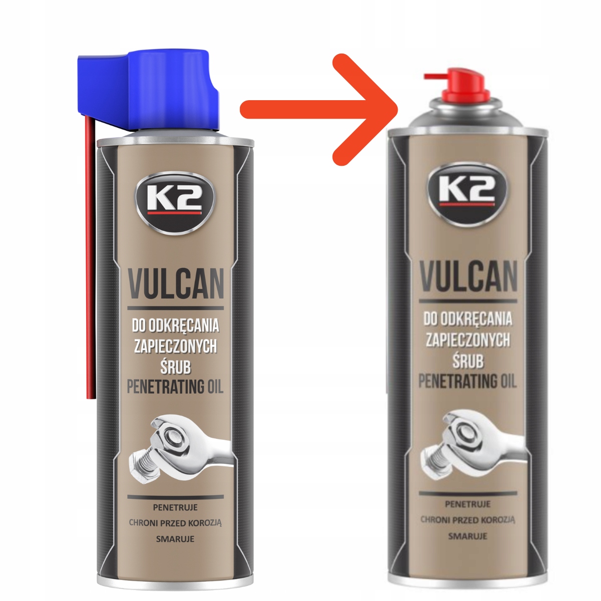 K2 VULCAN ODRDZEWIACZ DO ZAPIECZONYCH ŚRUB 500ml EAN (GTIN) 5906534000972