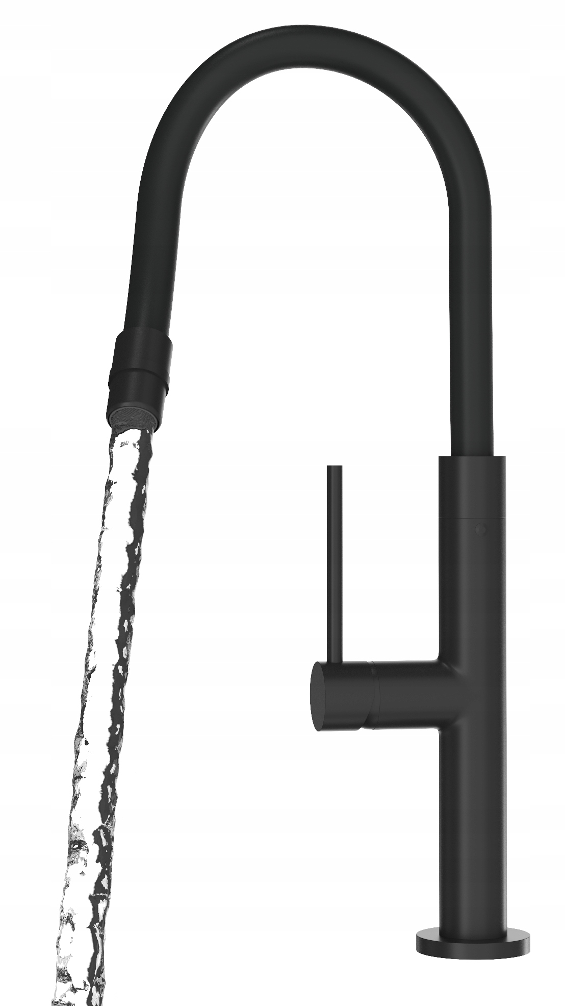 Kuchynský Kohútik S Flexibilným Výtokom, Čierna Batéria Do Drezu