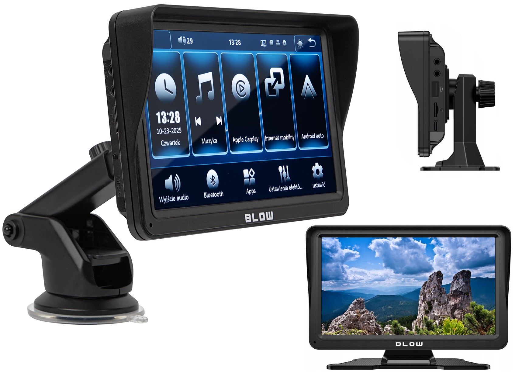 Carplay Multimediální Stanice Gps Navigace Displej 7 C Android Wifi Bluetooth