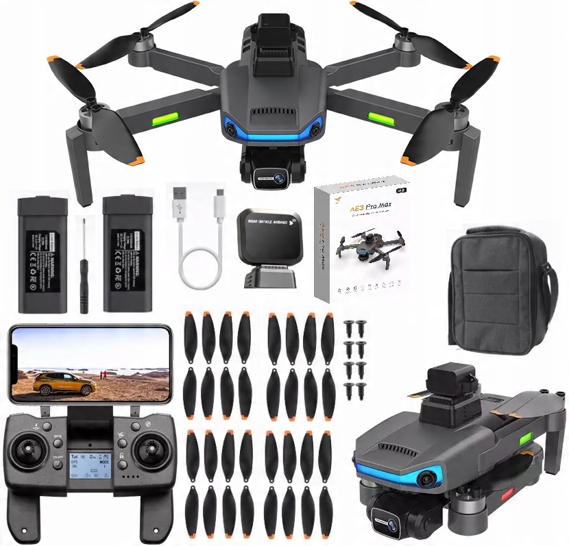 

Dron Z Kamera 8K Hd AE3 Pro Max Combo Gimbal 5000m