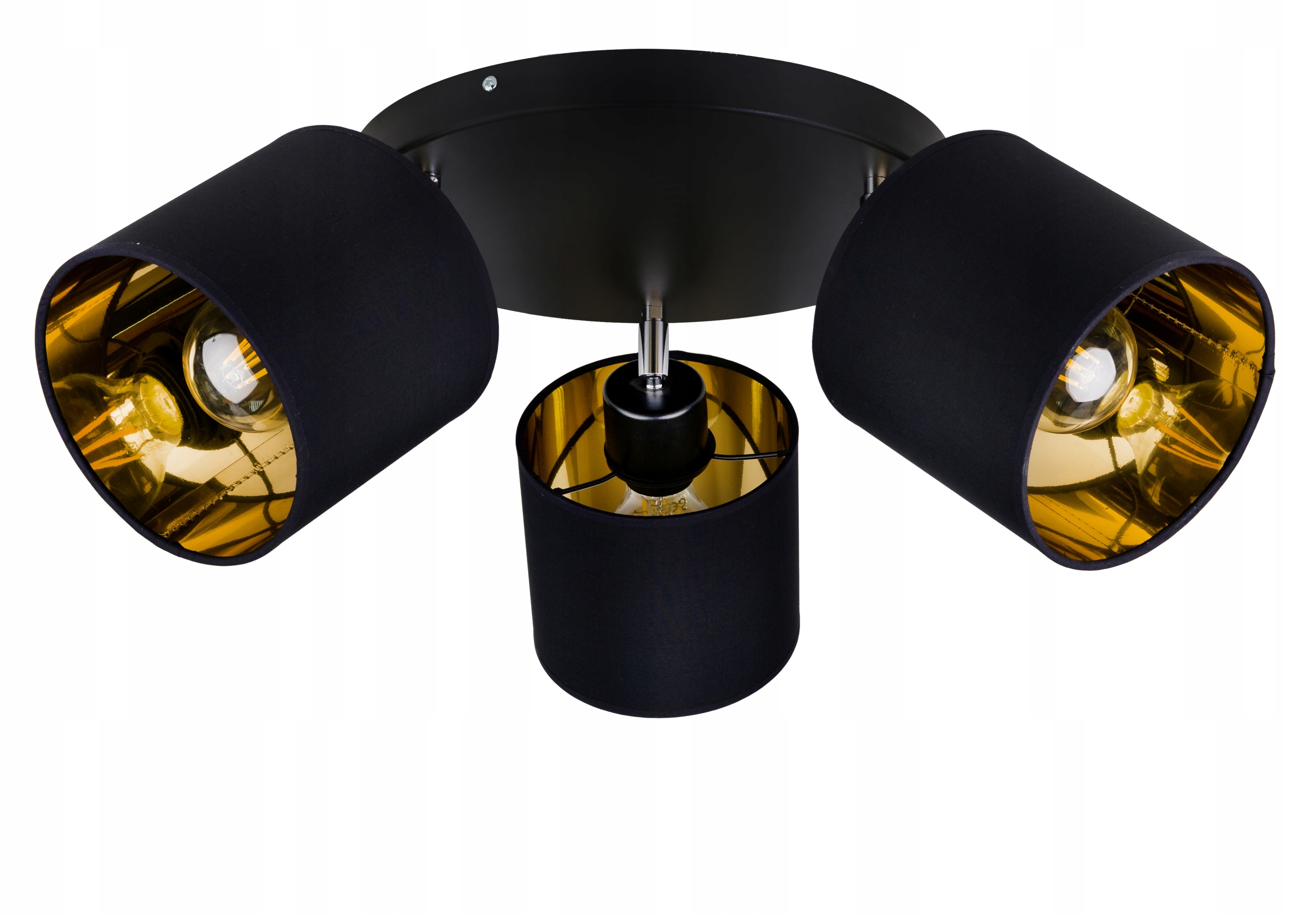 Lampa stropní svítidlo pohyblivý lustr sufiová Abażur zlatá