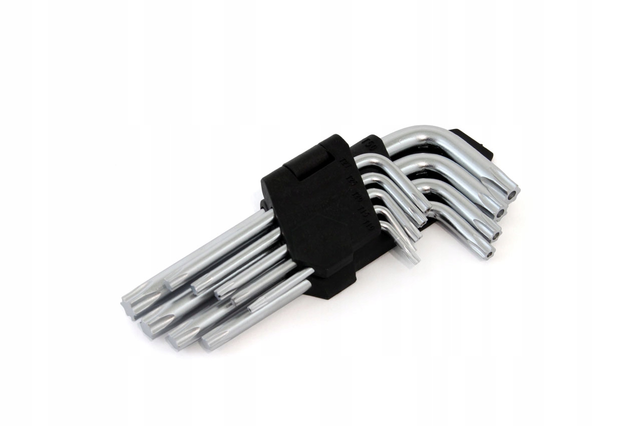 KLUCZE TORX W ETUI TORX T10-T50 1,5mm-10mm ZESTAW KRÓTKIE 130 mm