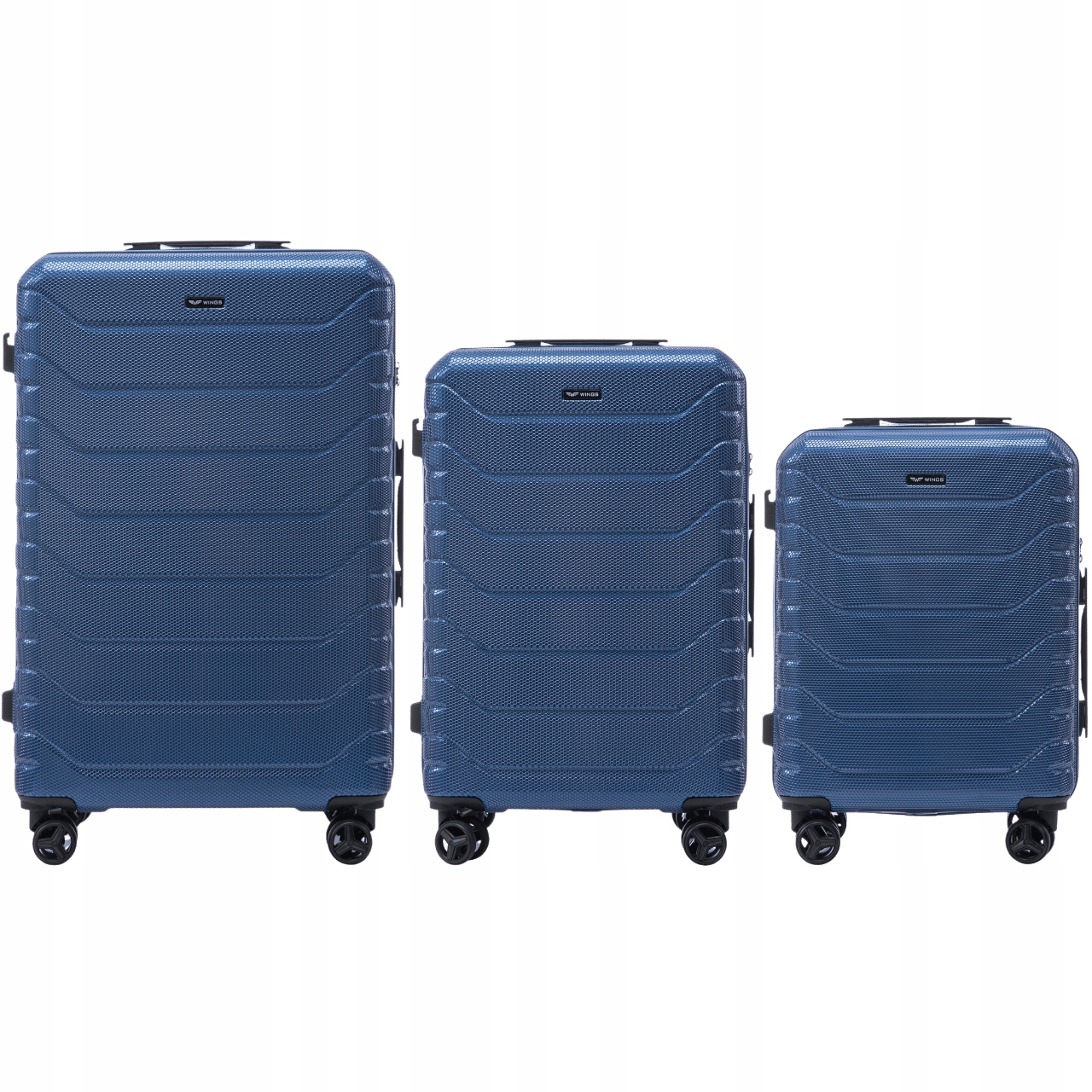 Sada 3 cestovních kufrů Wings Sada tvrdých kufrů z polykarbonátu