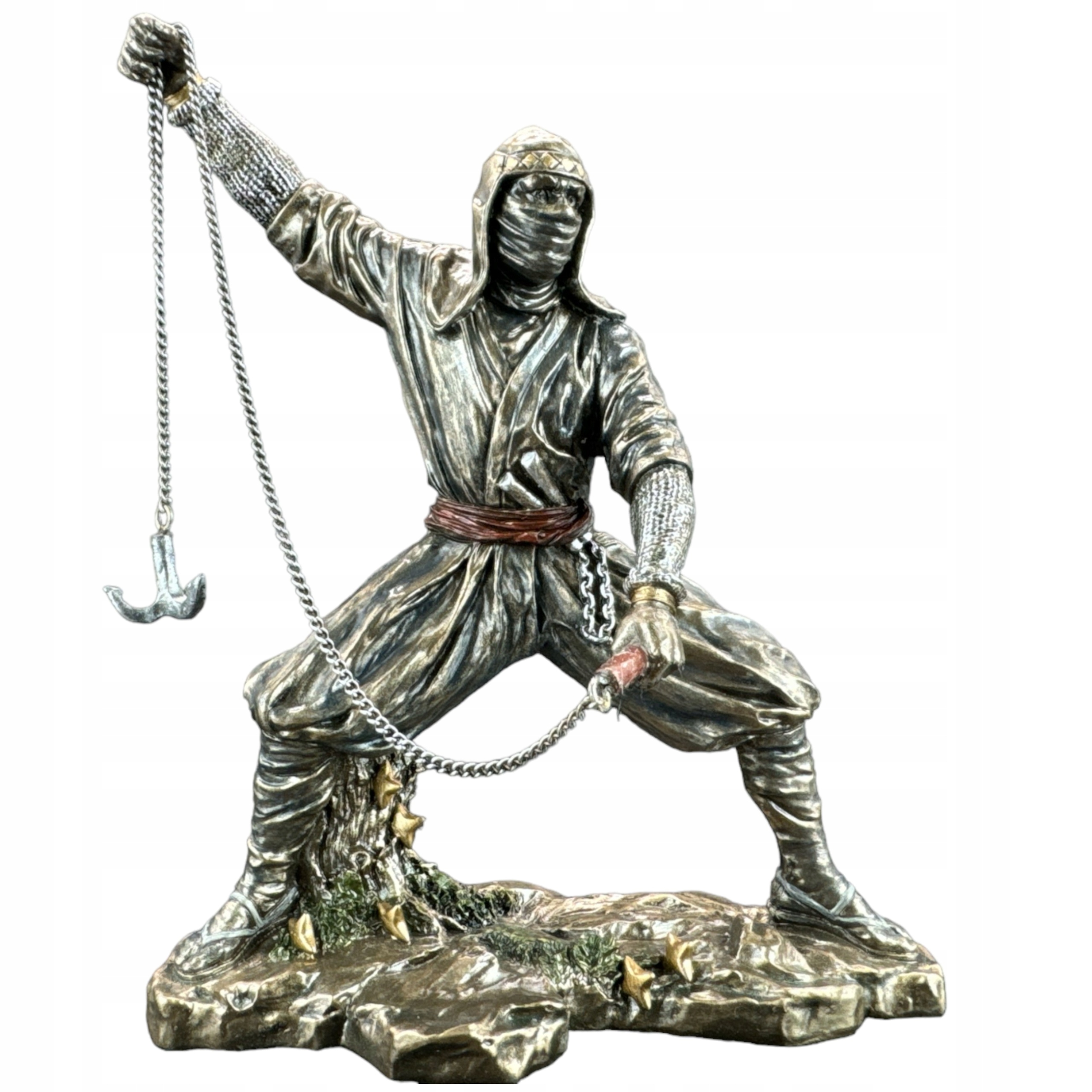 Figurka Socha Bojovník Ninja s kotvou a Nunchaku Veronese WU78197A4