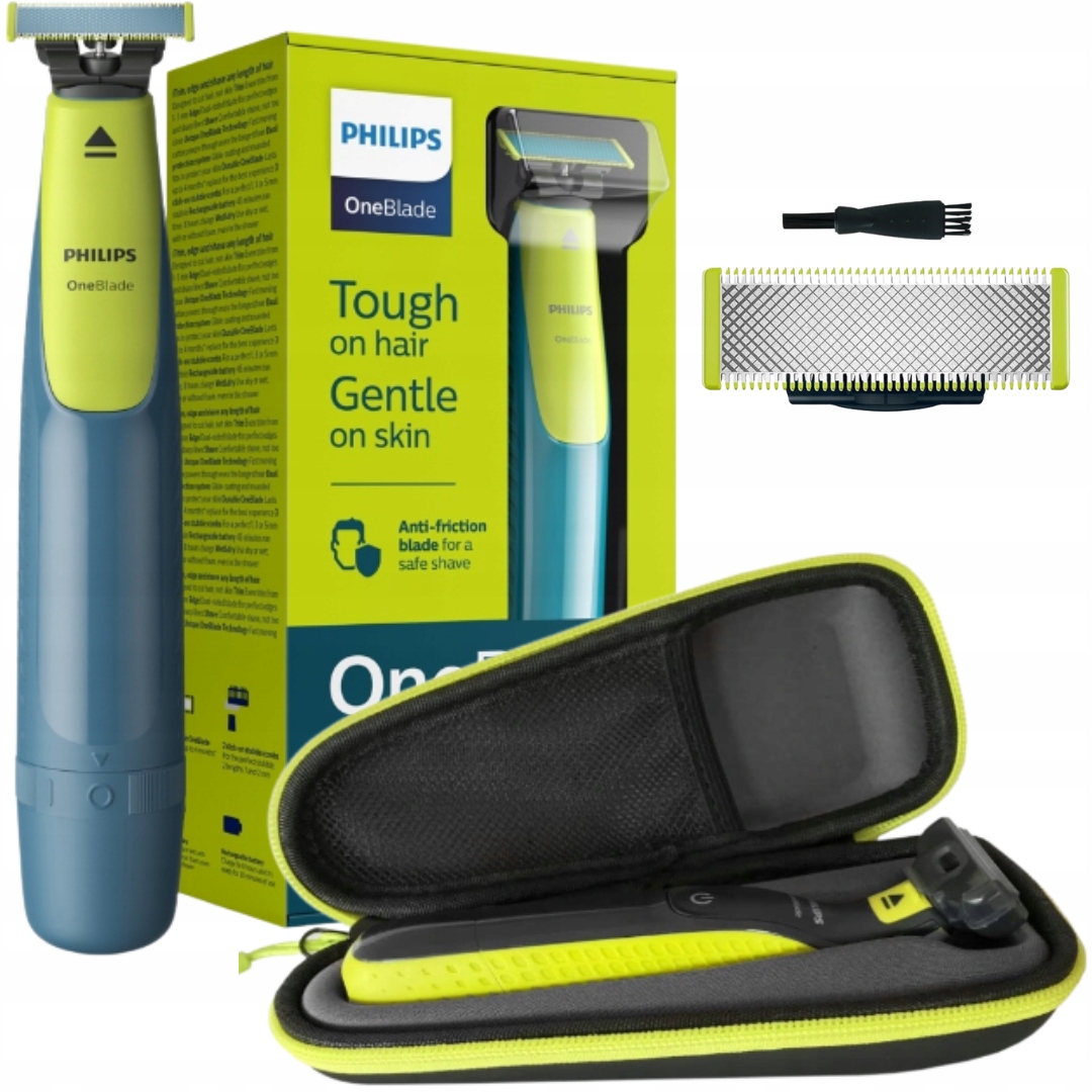 

Mocna Golarka Philips Oneblade First Shave+dodatki
