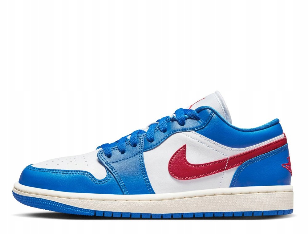 Boty Nike Air Jordan 1 Low "Sport Blue" Tmavě modré Bílé Červené 37.5EU