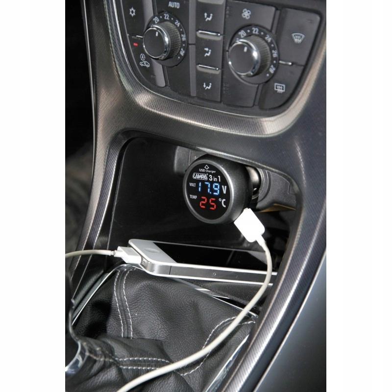 WOLTOMIERZ DO SAMOCHODU Z TERMOMETREM AUTA 12/24 EAN (GTIN) 5902020719632