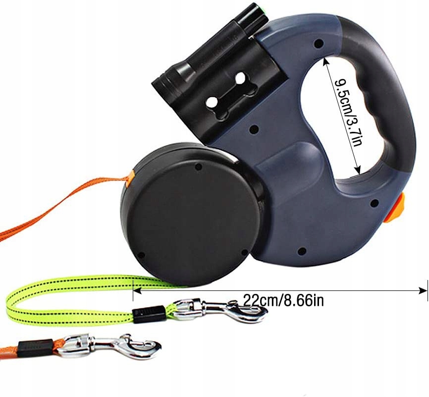 Levně Automat Elastická Vodítko Páska Pro Dva Psy 10 Kg