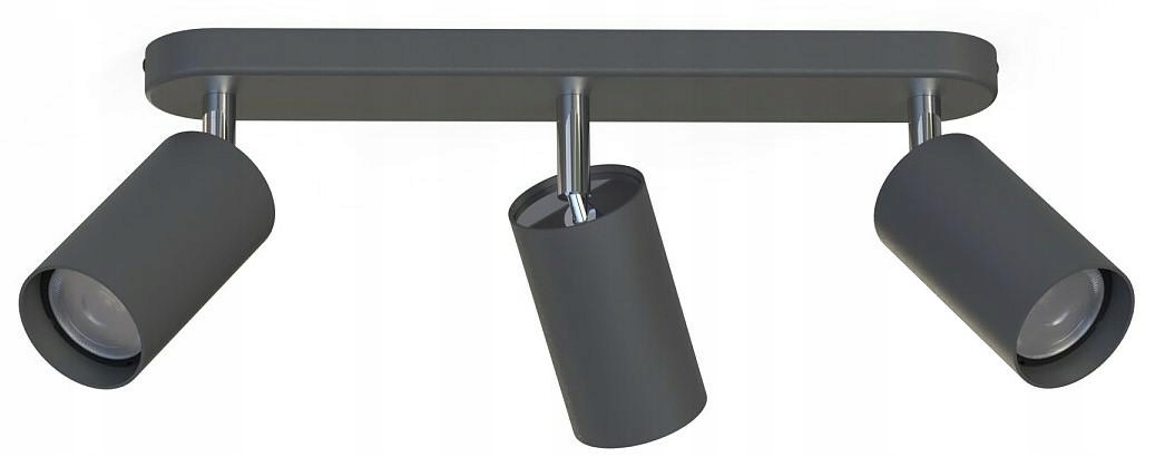 Stropná lampa Spot Eye šedá 3xGU10 Závesná lampa do izby do pracovne
