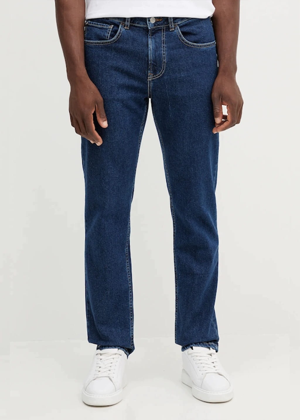 Pepe Jeans Modré Džíny Jednoduché Bavlněné Regular 34/34 7FA
