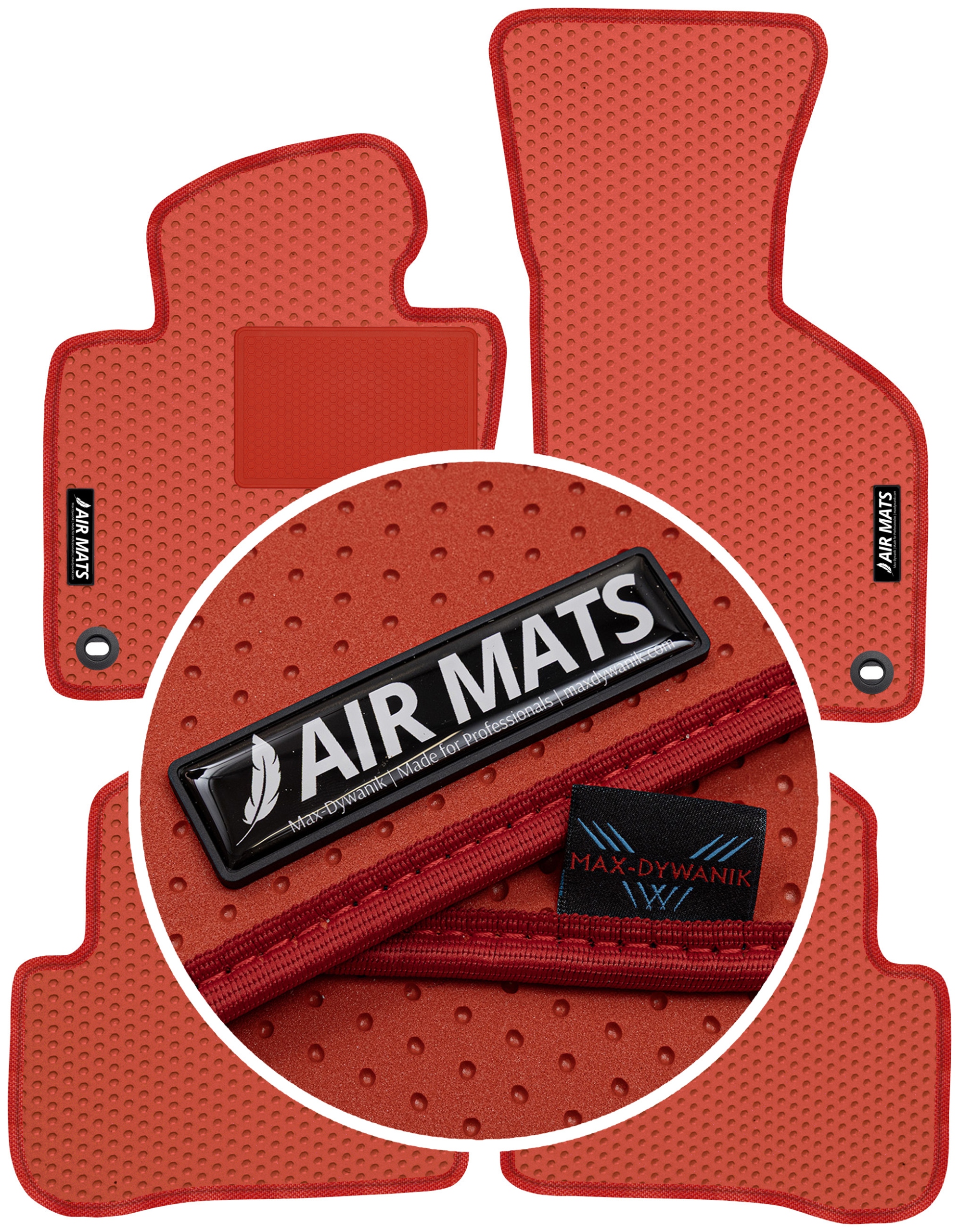 Vw Passat B6 2005-2010 Dywaniki gumowe Air Mats Czerwone
