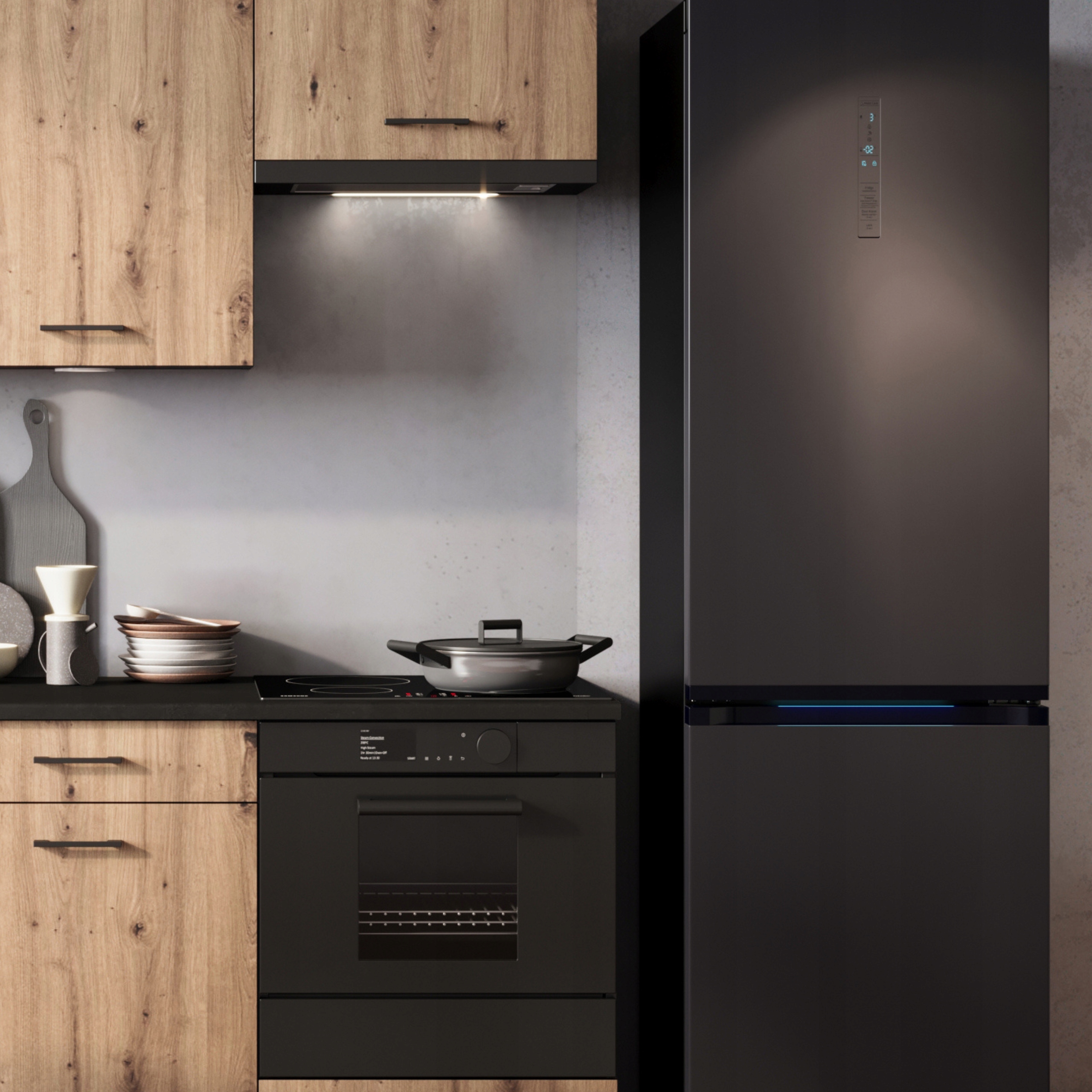 Szafka kuchenna dolna 60 cm pod zlew DĄB ARTISAN styl loft Kolor frontów dąb artisan