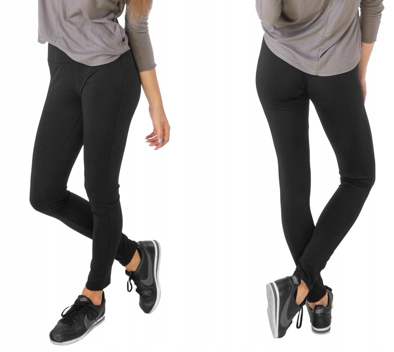 

Spodnie Damskie Legginsy Getry Bambusowe 9666 r S